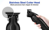KEMEI Black Hair Clippers for Men Cordless Clippers for Hair Cutting Professional Barber Clippers USB Rechargeable Wireless Hair