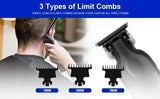 KEMEI Black Hair Clippers for Men Cordless Clippers for Hair Cutting Professional Barber Clippers USB Rechargeable Wireless Hair