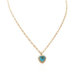 Emerald Necklace Female Zircon Crystal