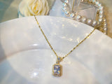 Emerald Necklace Female Zircon Crystal