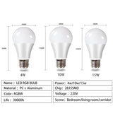 E27 LED RGB Lamp Spotlight