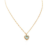 Emerald Necklace Female Zircon Crystal