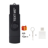 TEXT ME High Speed USB Flash Drive