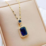 Emerald Necklace Female Zircon Crystal
